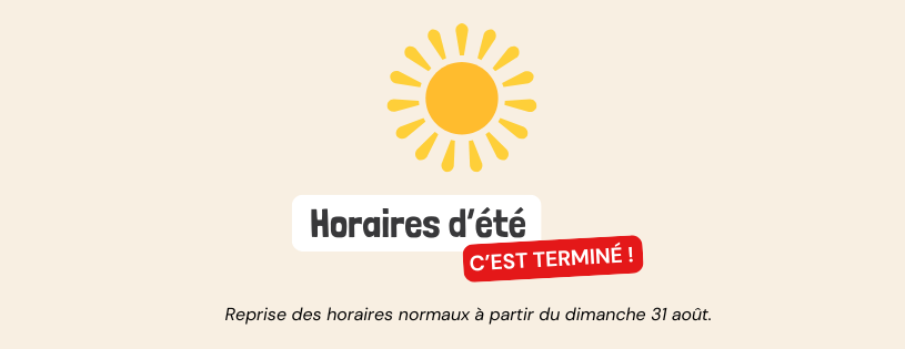 Fin des horaires d&rsquo;été